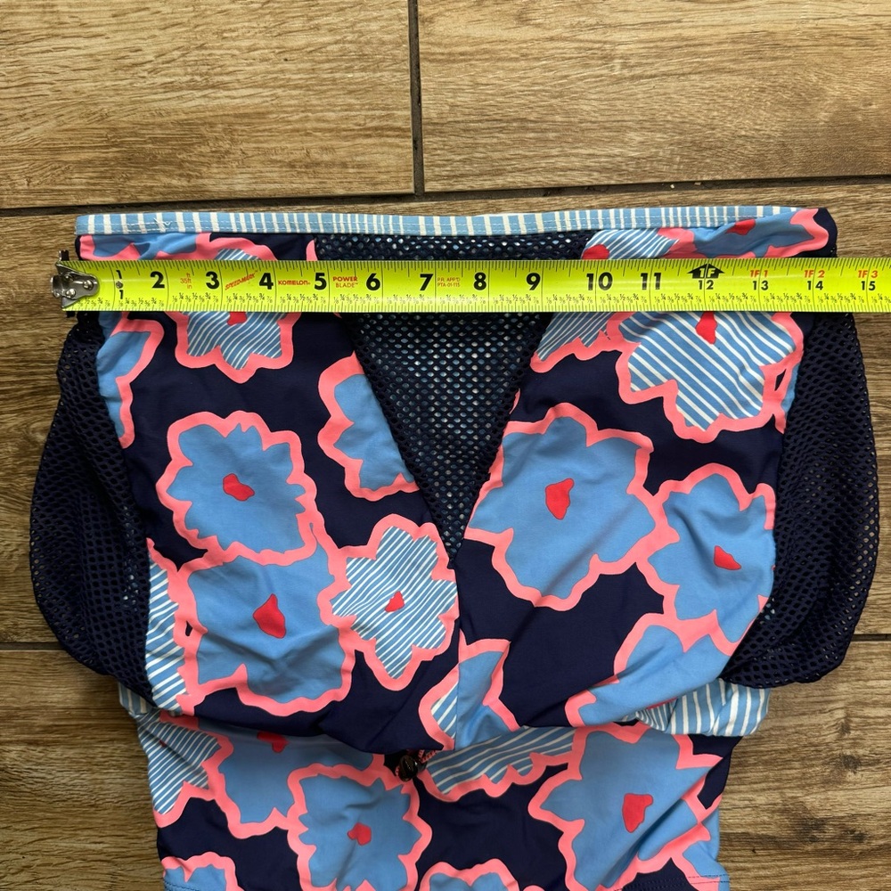 Anne Cole Women Floral Mesh Strapless 1 Piece Swimsuit Multi Size 10 - Picture 14 of 16